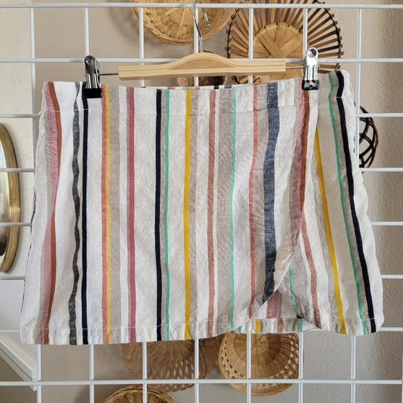 Free People Striped Skort Sz 12 - Picture 1 of 6